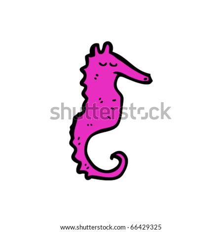 cartoon seahorse. vector : seahorse cartoon