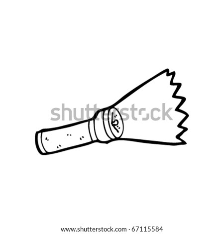 Shining Torch Cartoon Stock Vector Illustration 67115584 : Shutterstock