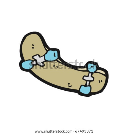 stock vector skateboard cartoon
