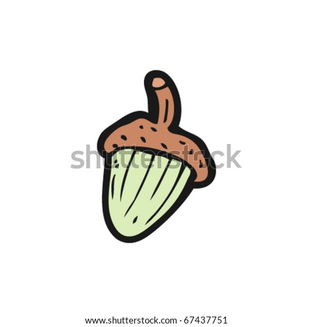 Acorn Cartoon Stock Vector Illustration 67437751 : Shutterstock