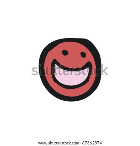 happy face cartoon. stock vector : happy face