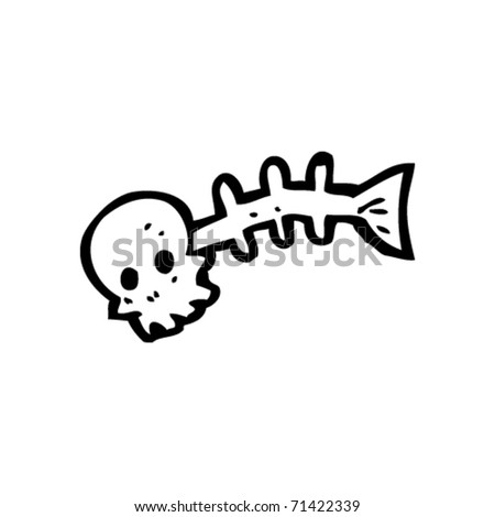 Cartoon Skeleton Fish