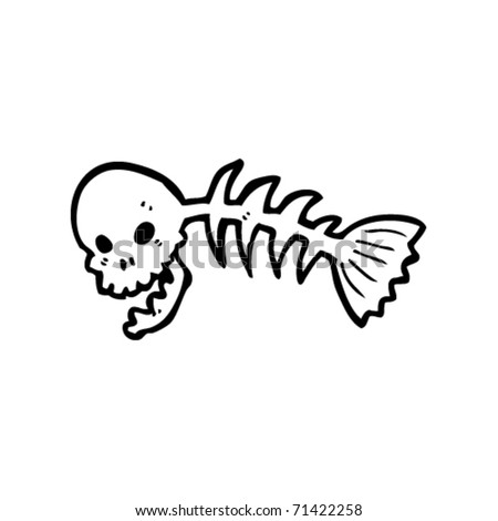 Skeleton Fish Logo