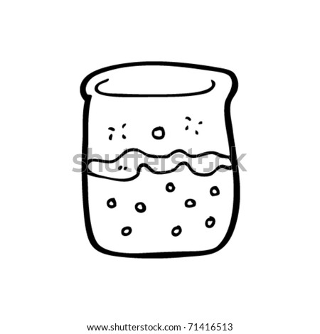 Bubbling Science Beaker Cartoon Stock Vector Illustration 71416513