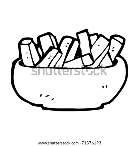 bowl of chips cartoon