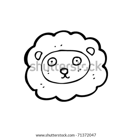 Lion Head Cartoon Stock Vector Illustration 71372047 : Shutterstock