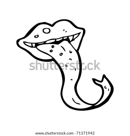 cartoon lizard tongue