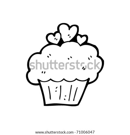 stock vector cupcake cartoon