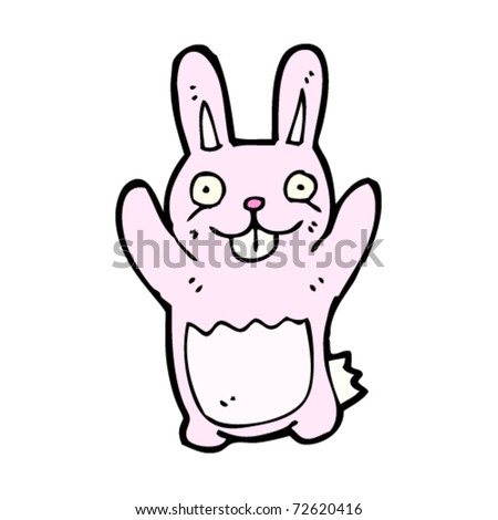 Cartoon Pink Rabbit