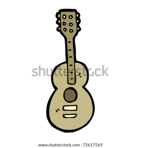 Guitar Cartoon Stock Vector Illustration 72617569 : Shutterstock