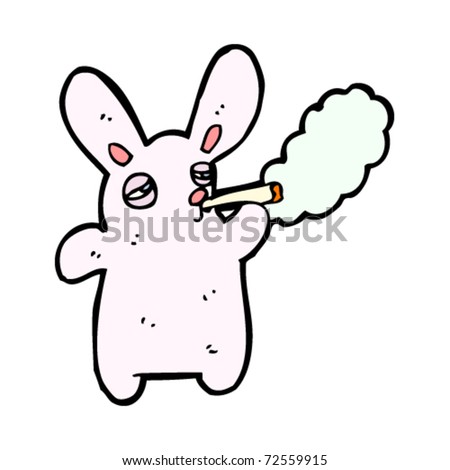 Bunny Smoking Weed