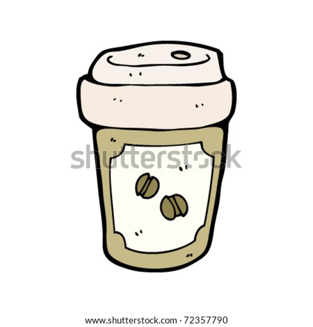 Coffee Cup Cartoon Stock Vector Illustration 72357790 : Shutterstock