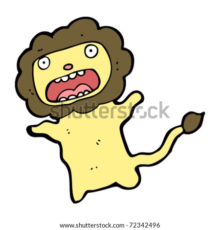 Lion Cartoon Character on Cowardly Lion Cartoon Stock Vector 72342496 Shutterstock