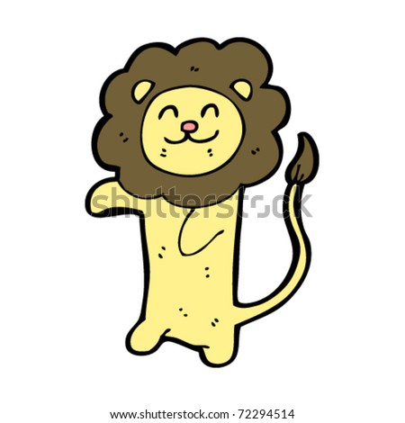 Happy Lion Cartoon
