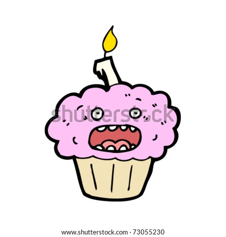 birthday cupcakes cartoon. irthday cupcake cartoon