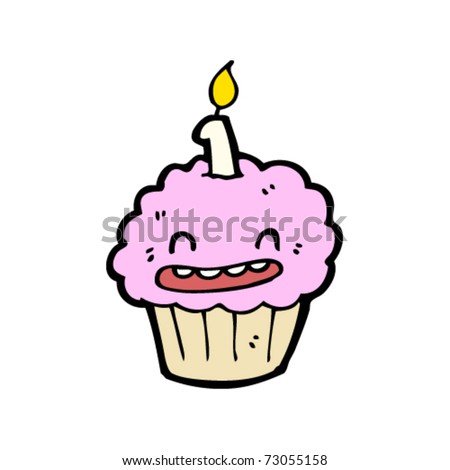Happy Birthday Cake Pictures on Happy Birthday Cup Cake Cartoon Stock Vector 73055158   Shutterstock