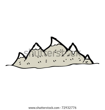 cartoon images of mountains. capped mountains cartoon