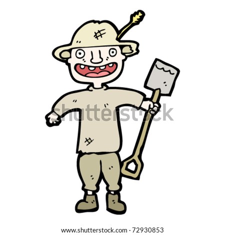 Happy Farmer on Happy Farmer Cartoon Stock Vector 72930853   Shutterstock