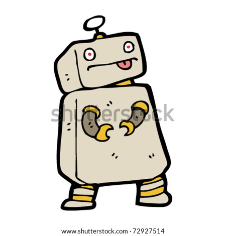 boxy robot cartoon