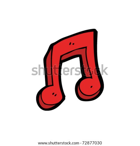 cartoon music note. stock vector : musical note