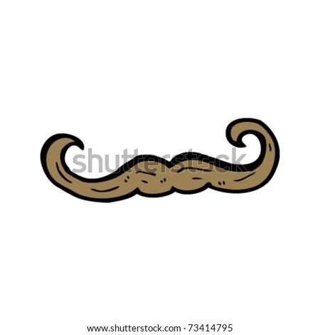 Cartoon Curly Moustache