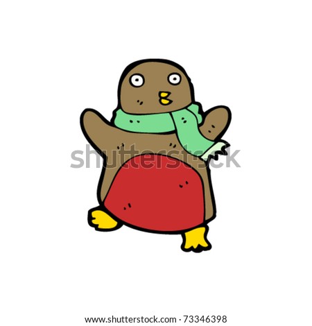 Robin Cartoon Stock Vector Illustration 73346398 : Shutterstock