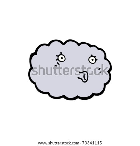 Raincloud Cartoon Stock Vector Illustration 73341115 : Shutterstock