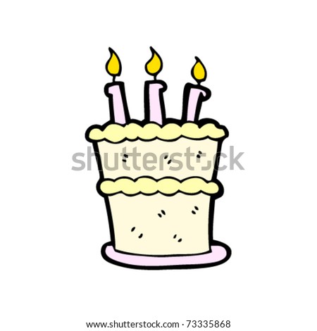 birthday cake cartoon. hairstyles A Birthday Cake birthday cake cartoon images. stock vector