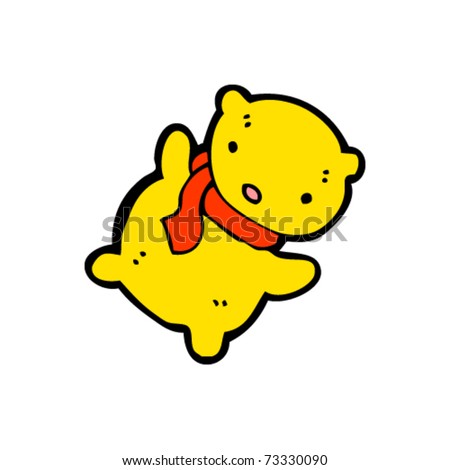 yellow teddy bear cartoon