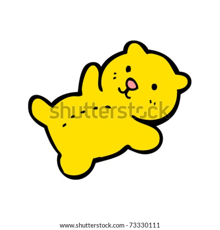 yellow teddy bear cartoon