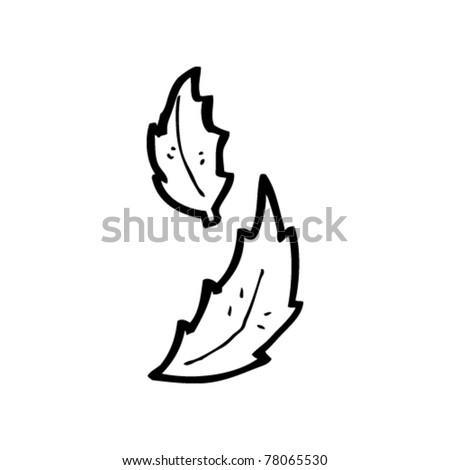 Leaves Cartoon Stock Vector Illustration 78065530 : Shutterstock