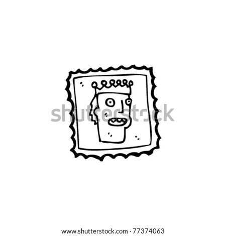 Stamp Cartoon Stock Vector Illustration 77374063 : Shutterstock