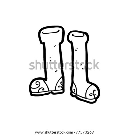 stock vector : wellington boots cartoon