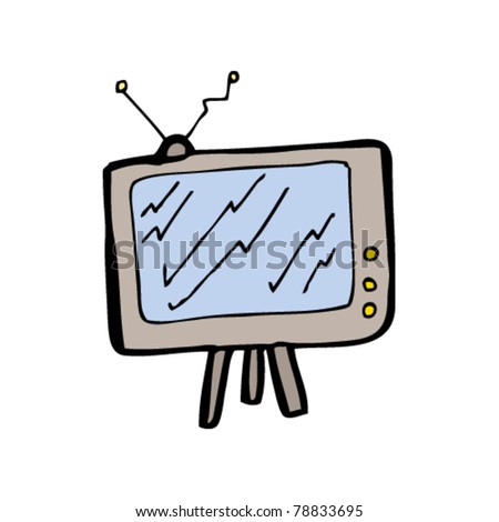 Cartoons on Television Cartoon Stock Vector 78833695   Shutterstock