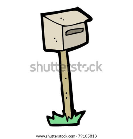 Cartoon Mailbox Stock Vector Illustration 79105813 : Shutterstock