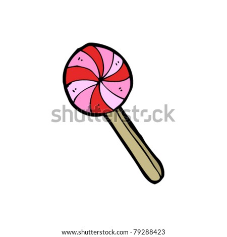 cartoon lollipop candy