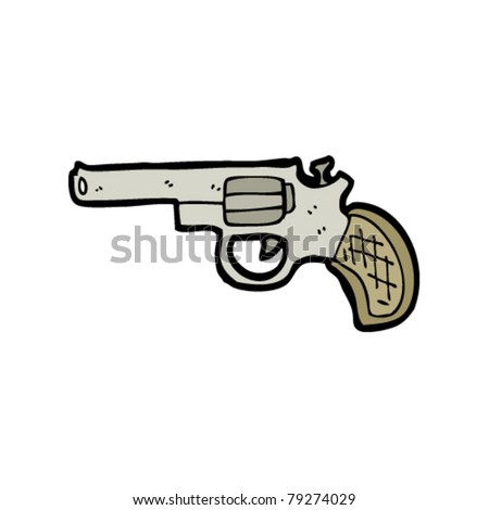 Cartoon Revolver Gun