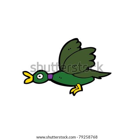 Flying Duck Cartoon