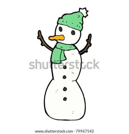 Christmas Snowman Cartoon