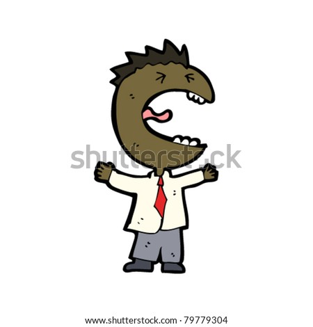 Screaming Cartoon Man Stock Vector Illustration 79779304 : Shutterstock