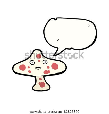 cartoon mushroom food