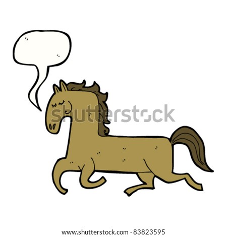 Cartoon Horse Neighing