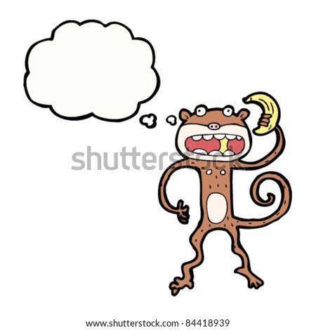 Monkey Thinking Cartoon