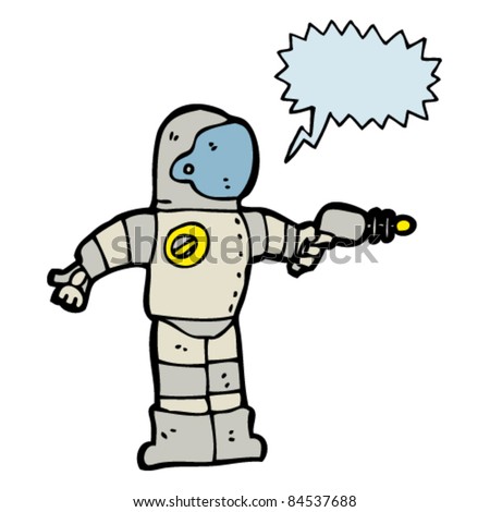Cartoon Spaceman Stock Vector Illustration 84537688 : Shutterstock