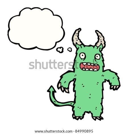 Cartoon Scary Halloween Monster Stock Vector Illustration 84990895