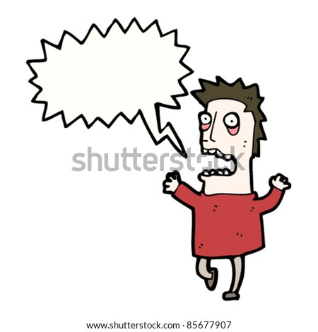 Man Screaming Cartoon