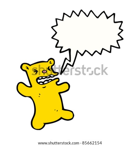 angry teddy bear logo