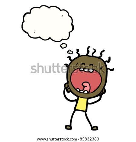 Cartoon Screaming Man Stock Vector Illustration 85832383 : Shutterstock