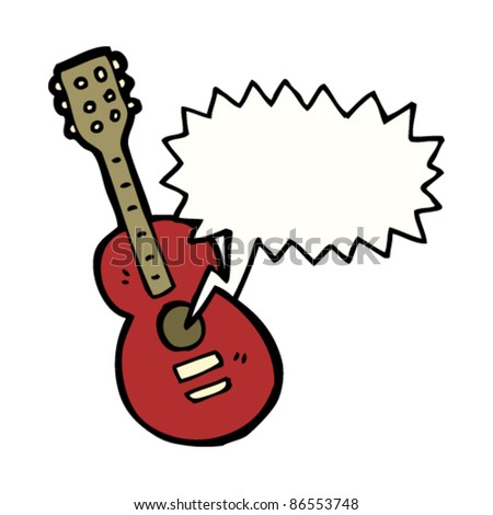 Acoustic Cartoon Guitar