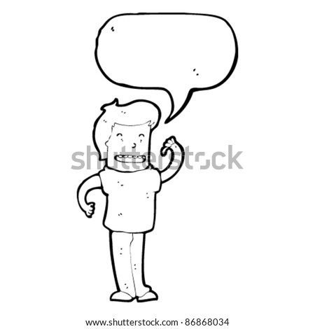 Cartoon Man Pointing At Himself Stock Vector Illustration 86868034